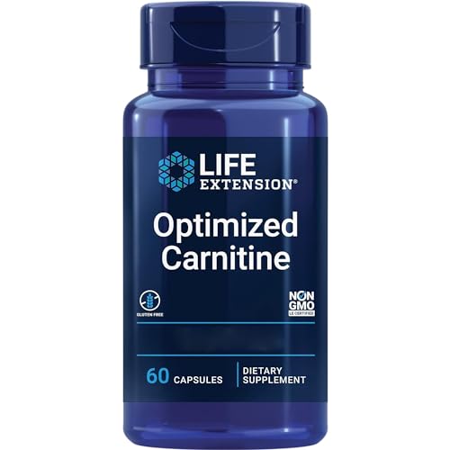 Life Extension Optimised L-Carnitine, 700mg, High Dose, 60 Vegan Capsules, Laboratory Tested, Gluten Free, Vegetarian, Soy Free, Non-GMO