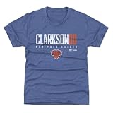 500 LEVEL Jordan Clarkson New York Knicks Elite Youth Shirt (Tri Royal, 10-12Y Large)