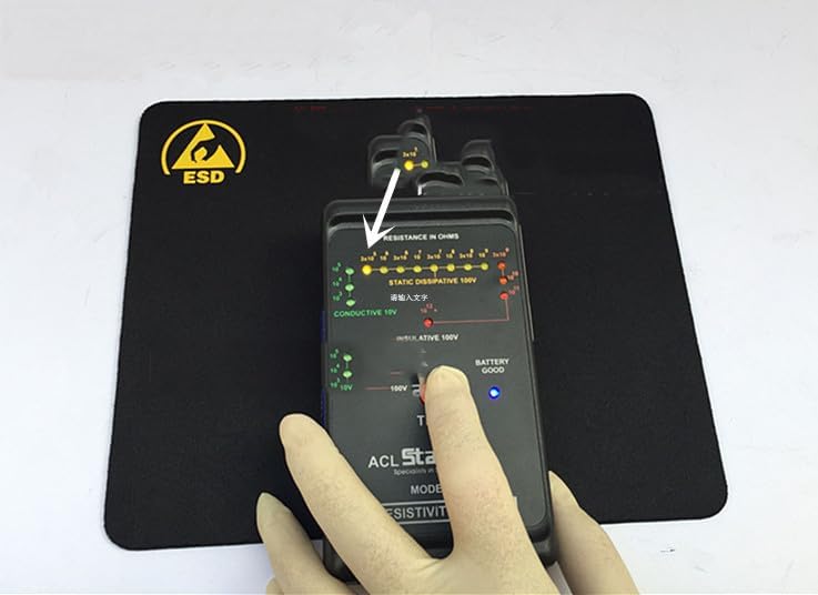 10 Pack Anti-Static Mouse Pad,ESD-Protected Rubber Base with Conductive Fabric,Size 180x220mm for Cleanrooms