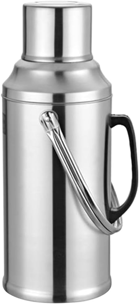 Insulated Water Bottle 3.2L Large Capacity Stainless Steel Flask Glass Inner Liner Vacuum Insulated for Beverages for Home Gym and Camping