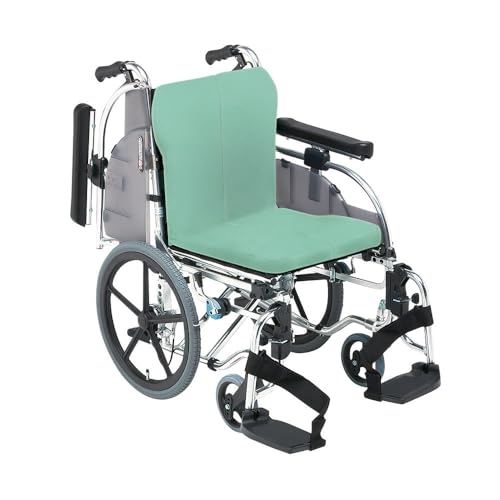 松永製作所 車椅子・介護用品 アルミ製セミモジュール車椅子 介助型 抗菌シート仕様 ハイブリッドタイヤ仕様 AR-901 HB-AB