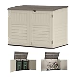 Suncast 70 Cu Ft Horizontal Resin Storage Shed - Outdoor Storage Shed with Floor Included,...