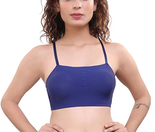 Image of PLUMBURY Women's Spandex & Polyamide Padded Bralette Bra
