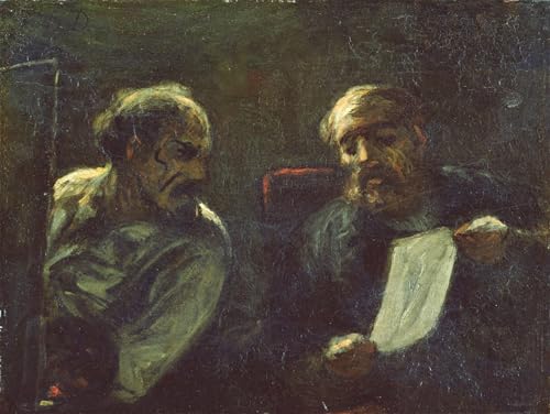 Impressions Artistiques de l'œuvre d'Honoré Daumier, toile de qualité supérieure 60x90