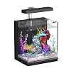 AQUASMITH Betta Fish Tank, 2 Gallon All-in-One Aquarium Kit with Filtration & LED Light, Self-Cleaning Aquarium for Beginners, Kids, Gifts for Men，Teen Boys