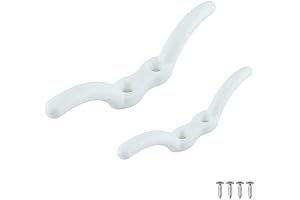 2 Pack White Nylon Flagpole Cleat