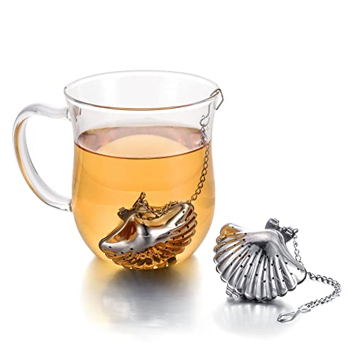 7Pcs Tea Infuser Loose Leaf Tea Strainer Stainless Steel Tea Ball Diffuser With Chain And Drip Tray Small Tea Filter Set For Mug Teapot Herbal Spices #TOP4