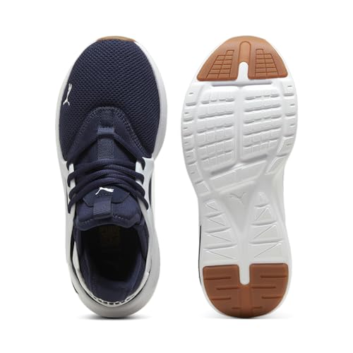 PUMA PUMA Men's Softride Enzo Evo Cross Trainer Sneaker, Navy-Silver Mist White, 14