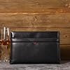 Balidiya Genuine Leather Clutch Bag for Men Handbag Wrist Bag Business Large Purse Envelope Bag #4