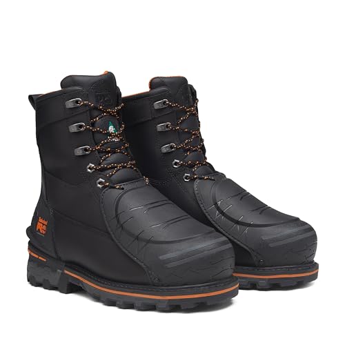 Timberland PRO Timberland PRO Men's Boondock 8 Inch Composite Safety Toe Puncture Resistant External MetGuard Industrial Work Boot, Black, 7W