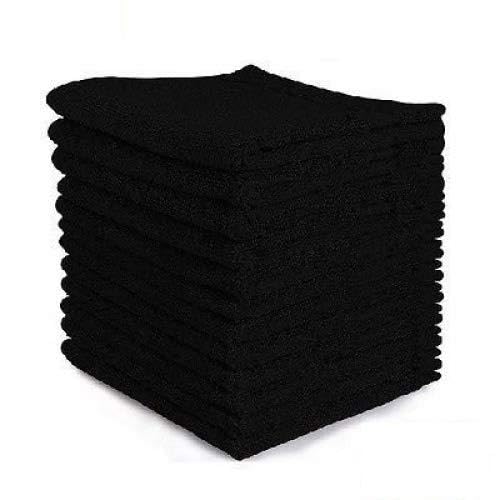 GT 12 New Cotton Bleach Proof Salon Hand Towels (Black 16X27) Bleach Safe-image-37