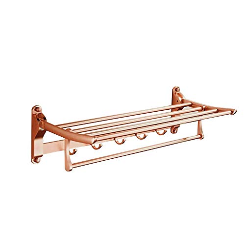 Porte-serviettes de bain multifonction en aluminium spatial 60 cm pour séchage rapide