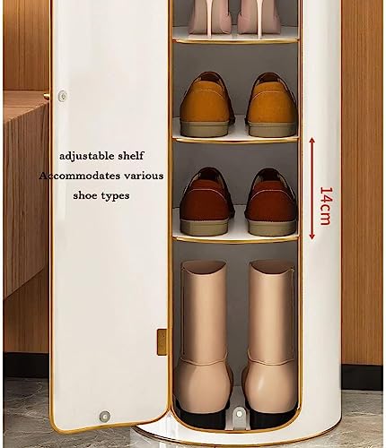 Meuble à chaussures intelligent à 360 degrés, buffet haut de gamme en rotin - 6
