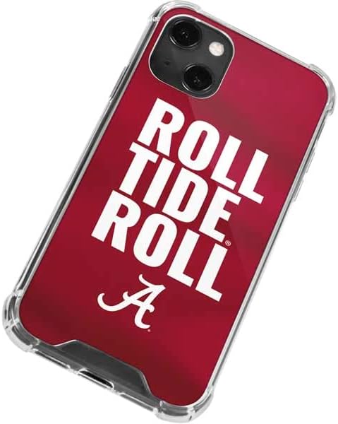 Skinit Clear Phone Case Compatible with iPhone 14 Plus - Officially Licensed University of Alabama Roll Tide Roll Design