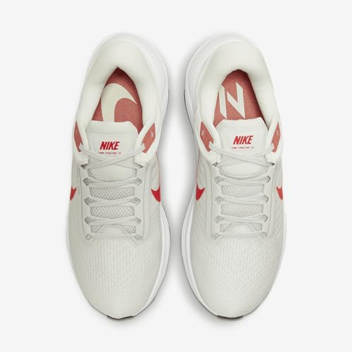 Nike Nike Men's Air Zoom Structure 24 Sneaker, Photon Dust Lt Crimson Platinum Tint, 9 AU