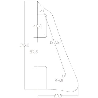 Dopro Pickguard noir 3 plis LP avec support doré pour Epiphone Les Paul - Les Beatles, Paul McCartney, John Lennon, RIngo Starr, George Harrison Dopro Pickguard noir 3 plis LP avec support doré pour Epiphone Les Paul – Image 4