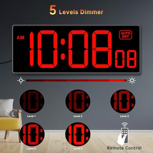 Soobest Digital Wall Clock with Seconds for Gym - Image 3
