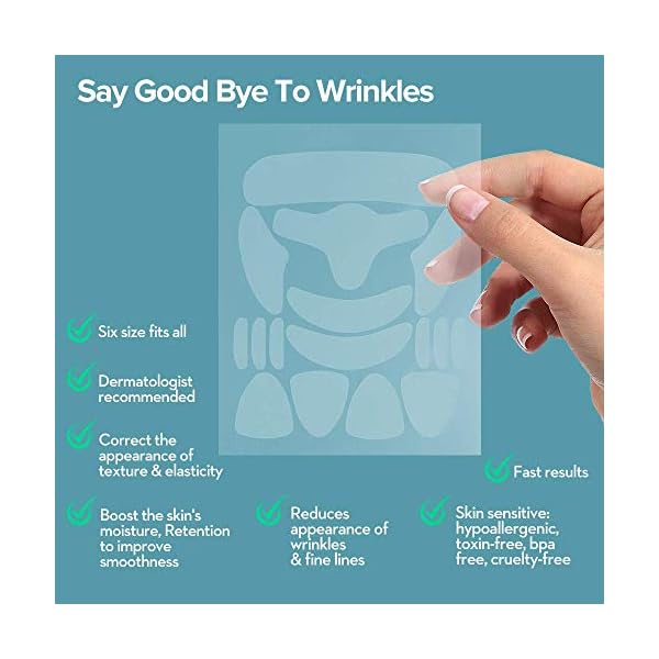 Facial-Wrinkle-Patches-Anti-Wrinkle-Pads-Face-Forehead-Wrinkle-Patches-Facial-Line-Filler-Upper-Lip-Wrinkle-repair-Smoothing-Wrinkle-Patches16-Kit-256-Patches-Face-Lift-Tape Facial Wrinkle Patches Anti-Wrinkle Pads Face Forehead Wrinkle Patches Facial Line Filler, Upper Lip Wrinkle repair Smoothing Wrinkle Patches,16 Kit 256 Patches Face Lift Tape
