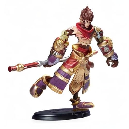 LEAGUE OF LEGENDS - FIGURINE PREMIUM 18 CM WUKONG - Figurine Articulée Wukong 18 cm A Collectionner - Avec Détails Qualité Et 2 Accessoires - Collection Champion - 6062872 - Jouet Enfant 12 ans et +