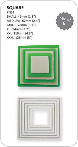 Pme Square Cutters, For Cake Decorating, Set Of 6 #TOP2