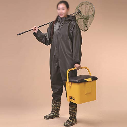 Vissen Borst steltlopers Nylon Borst steltlopers Vissen steltlopers voor mannen met laarzen Gebruik voor vliegvissen 100% waterdicht Zwart Jacht Bootfoot Waterdicht - Image 3