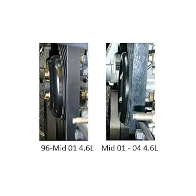 Underdrive Pulleys Kit in Polished Durable Aluminum Fits Mustang GT 1996-2001 Through Mid-2001