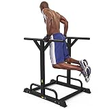 HOBEKRK Strength Training Pull-Up Bars Dip Stands Dip Station Home Gym Slim Heavy Duty Dip Bars Pull
