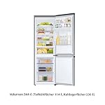 Samsung Kühl-Gefrier-Kombination, Kühlschrank mit Gefrierfach, 185 cm, 341 l Gesamtvolumen, 114 l Gefrierteil, AI Energy Mode, Wasserspender, Edelstahl-Look, RL34C652CSA/EG – Bild 3