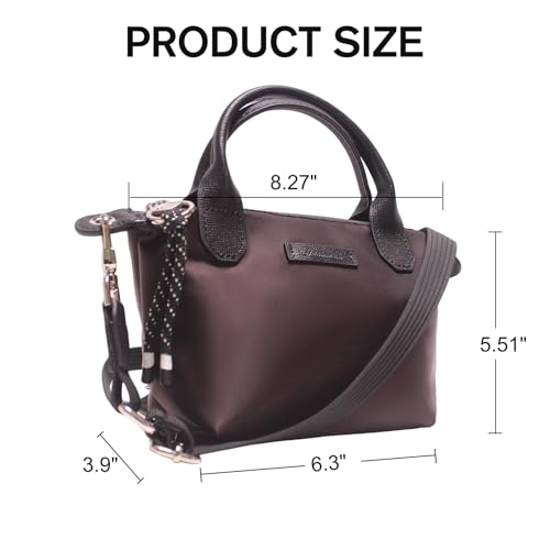 Designer Mini Tote Bag for Women - Lightweight Crossbody Purse with Adjustable Dual Straps (2-Way Carry)2