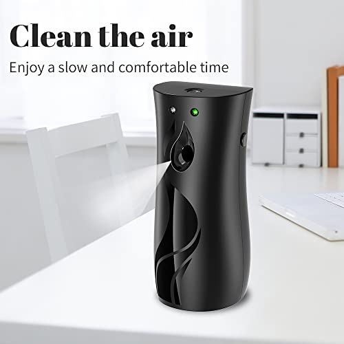QEOSSKGI Automatic Air Freshener Dispenser - Home indoor wall-mounted automatic Auto Aerosol Spray Dispenser Programmable Fragrance Dispenser for Airport, Hotel Bedroom Office Commercial Place (Black) - Image 4