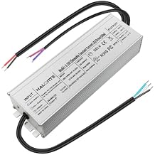 60W Constant Current LED Driver, 120-277Vac to 28-56Vdc, UL Listed Class 2, Triac & 0-10V Dimmable, Isolated IP65 Waterproof Power Supply for Light Bar, String Light, 1PK