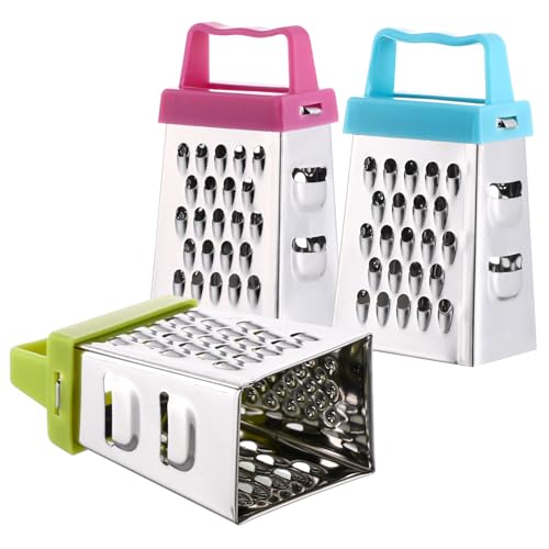 Mini set de ralladores de mano acero inoxidable 3 piezas miniatura 1