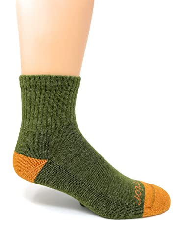 Warrior Alpaca Socks - Comfort Cushioned Retro Solid Quarter Crew for Adults - Unisex3