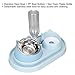 JOROBURO Double Dog Cat Bowls, Raised Pets Food and Water Bowl Set with Automatic Water Dispenser Bottle, Detachable Stainless Steel Bowl Pet Feeder for Small Medium Dogs and Cats Puppy