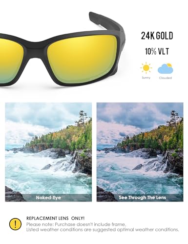 Image of BLAZERBUCK Anti-salt Polarize Replacement Lenses for Oakley Straightlink OO9331 Sunglass