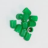 Green Sealing Valve Stem Caps for Nitrogen Tire Inflation (10-Pack)