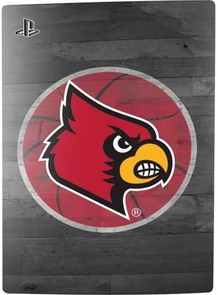 Skinit Decal Gaming Skin Compatible with PS5 Bundle - Officially Licensed University of Louisville Cardinals Basketball Design