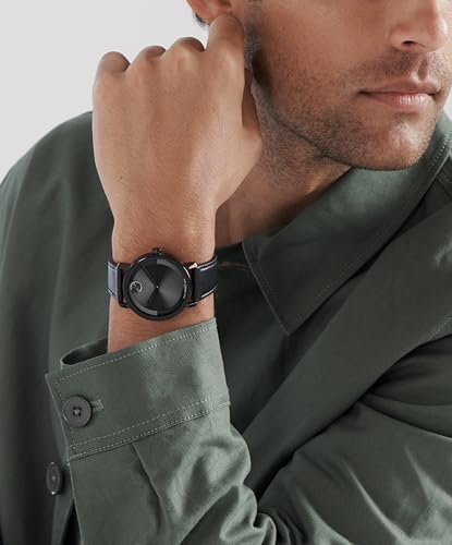 Movado Bold Evolution 2.0 Men's Watch - Swiss Quartz Movement, Nappa Leather Strap - 3 ATM Water Resistance - Luxury Fashion Timepiece for Him - 40mm4