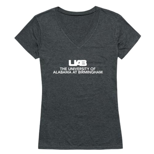 UAB University of Alabama at Birmingham Blazers Women's Institutional Tee T-Shirt - Heather Charcoal, Large