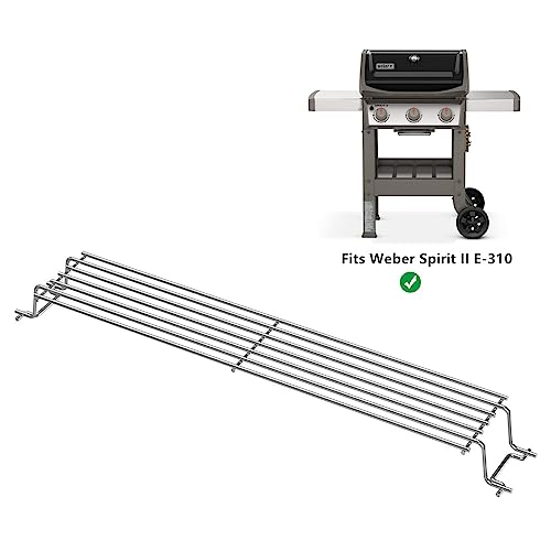 Image of SafBbcue 67027 Warming Rack for Spirit II 3 Burner Grills,for Weber Spirit II E /S-310 /320(2017 & Newer) GS4 Gas Grills,Replacement Parts for Weber Spirit II 300 Series,Stainless Steel