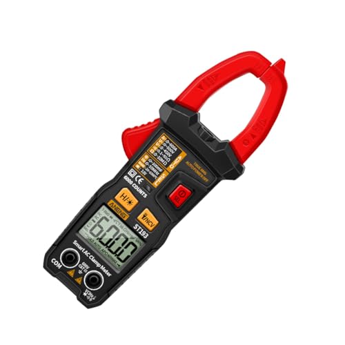Ipetboom Auto Multimeter Clamp Meter St193 Digital Handheld Electrical Repair Tool with Ac/dc Voltage Current Tester, Auto-ranging, Buzzer, Power-Free Design for Home and Industrial Use