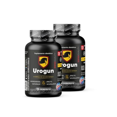 (Paquete de 2) Urogun – 30 Cápsulas – Potencia Energía y Vitalidad Íntima – con Raíz de Maca, L-arginina, Pimienta Negra – Complemento Alimenticio