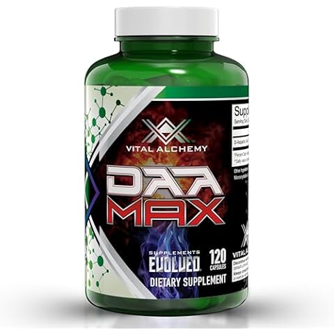 Vital Alchemy DAA MAX Testosterone Booster Supplement for Men with D-Aspartic Acid 1500mg - Male Enhancing Test Boost - Workout, Build Muscle, Energy & Performance 60 Day Supply - Made in USA Cover