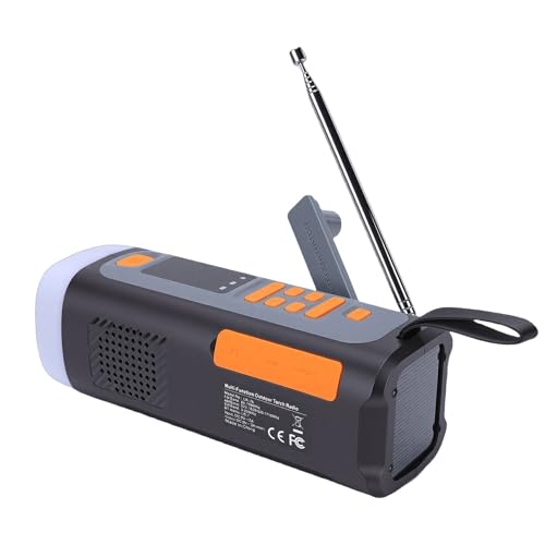 Radio de emergencia portátil solar y manivela Zopsc