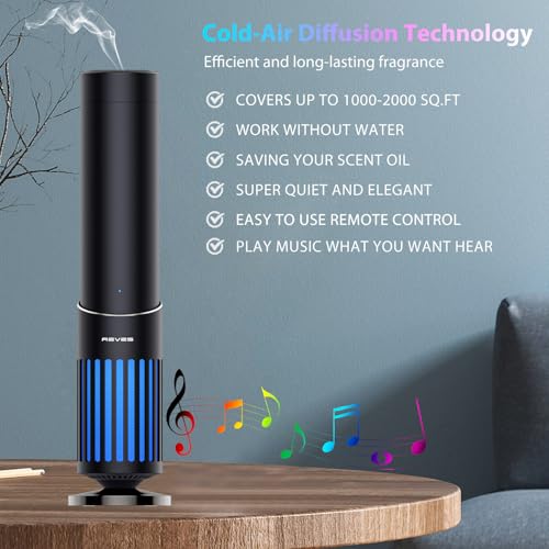 Difusor aromático eléctrico 2025 Upgrade con altavoz Bluetooth miniatura 2
