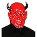 Widmann 86861 - Mask Devil Horror Satan Halloween Carnival Theme Party