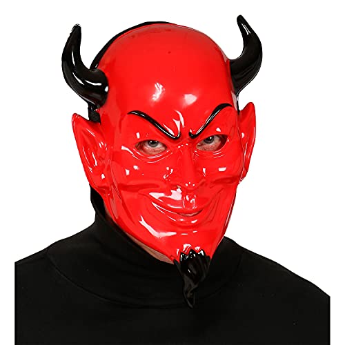Widmann 86861 - Mask Devil Horror Satan Halloween Carnival Theme Party, Multicoloured - Image 3