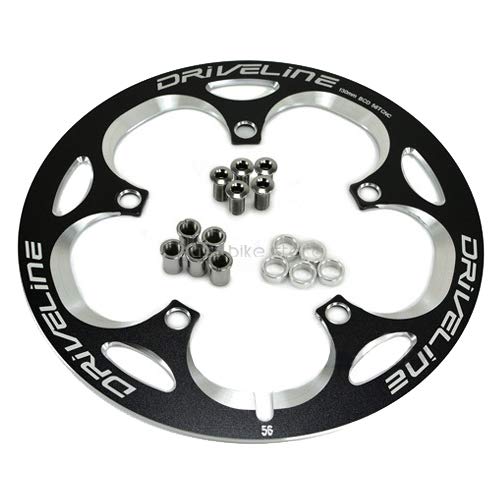 Driveline Crank Chain Guard Road Bike 56T Bcd 130 Black #TOP2