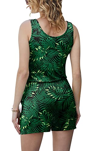 Image of DouBCQ Womens Summer Casual Sleeveless Loose Jumpsuits Romper with Pockets