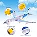 PowerTRC Kids Airplane Toys, Bump & Go Action Toddler Toy Airplane with LED Flashing Light, Music, Airplane Sound, Great Gift for Boys Girls Ages 3-12